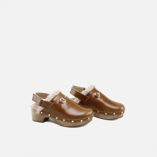 CUOIO LEATHER CLOG