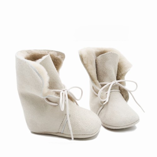 Shearling beige soft baby...