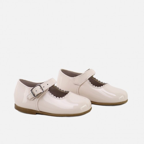 SOFT PINK PATENT MARY-JANES...
