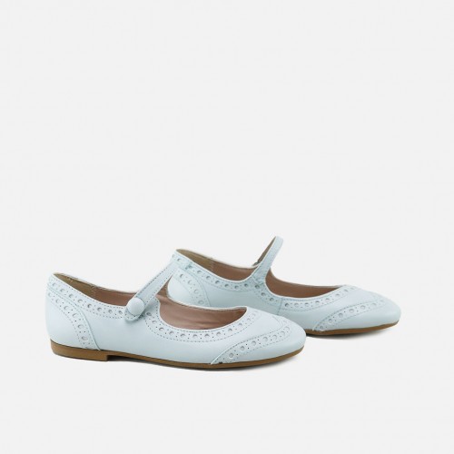 MINTY WINGTIP MARY-JANES...