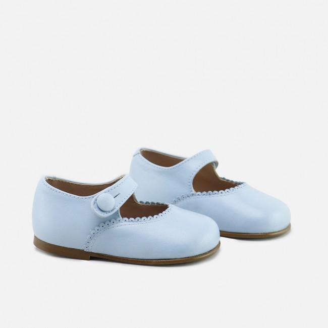 BABY BLUE SCALLOPED...