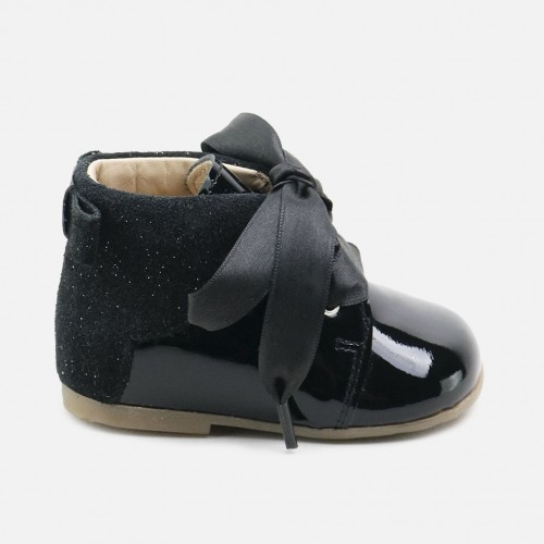 BLACK BOW BOOTIE TODDLERS...