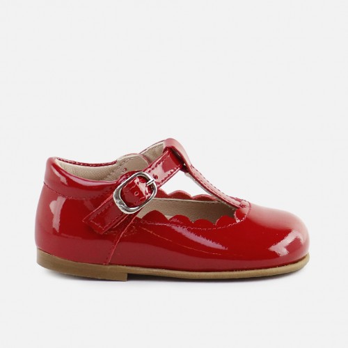 RED PATENT LEATHER...