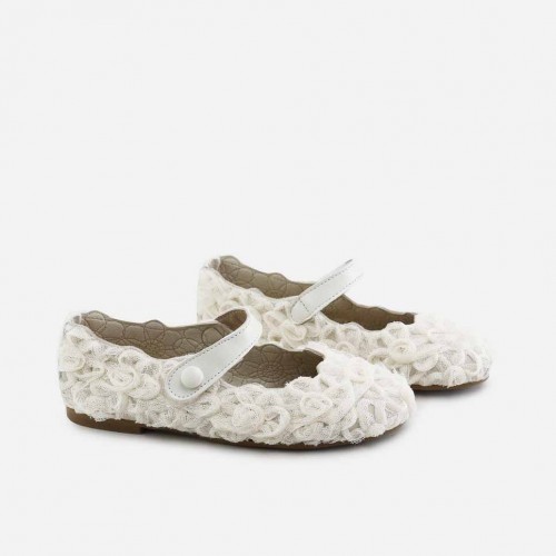 IVORY TULLE MARY-JANES...