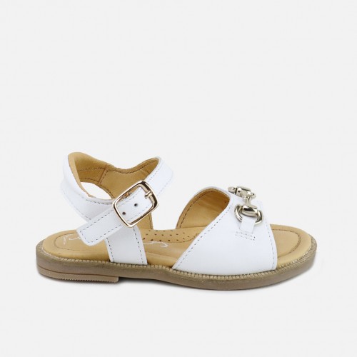 BUCKLE WHITE TANIA SANDALS...