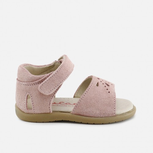 ELIBASIC ROSE POUNCHED SANDALS