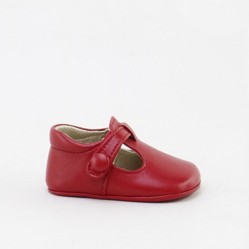 NewBorn red leather shoe