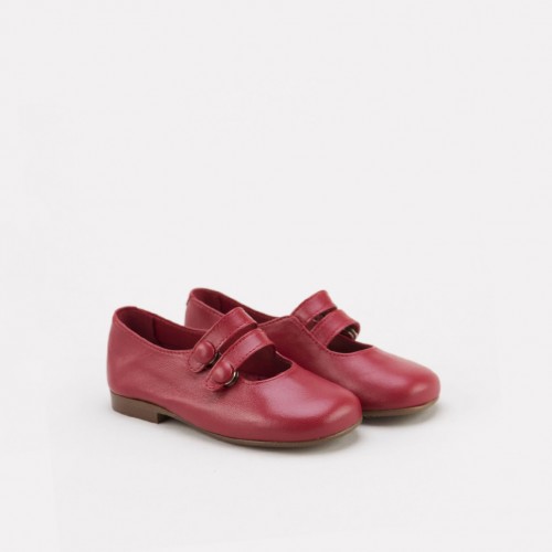Double strap red mary-janes