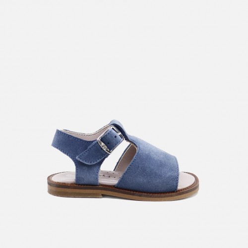 Classic blue split sandals