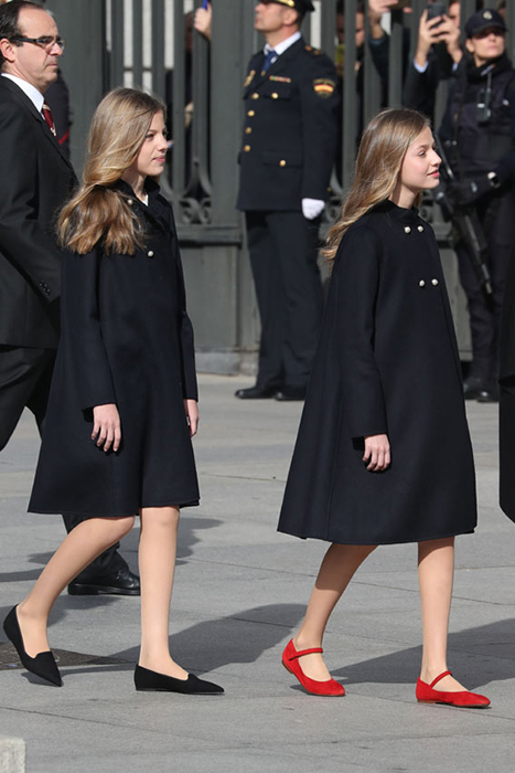 Princess Leonor wearing Mary-Janes by Papanatas for a special day