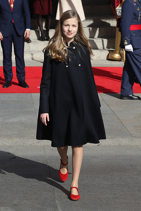Princess Leonor wearing Mary-Janes by Papanatas for a special day