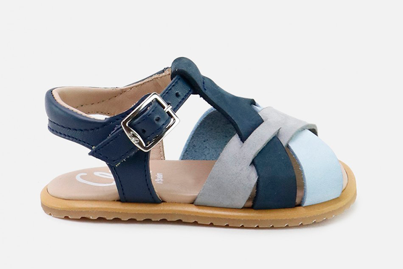 Blue Crossed Sandals for boys