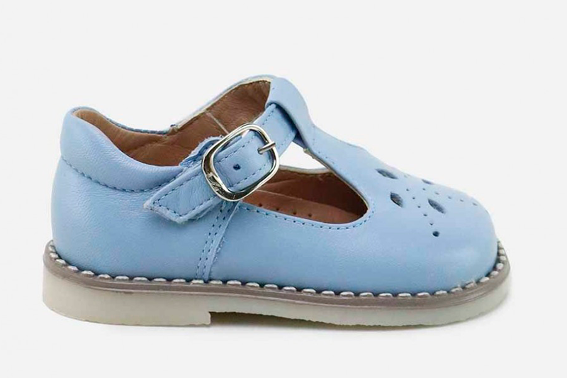Children's Footwear Sales: The classic T-Strap in blue