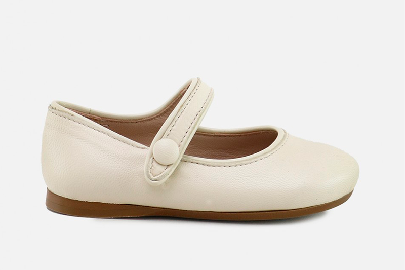 Classic Children's Shoes: Nude Mary-Janes