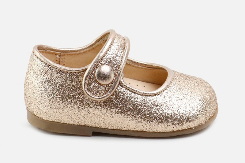 Baby Mary-Janes with glitter