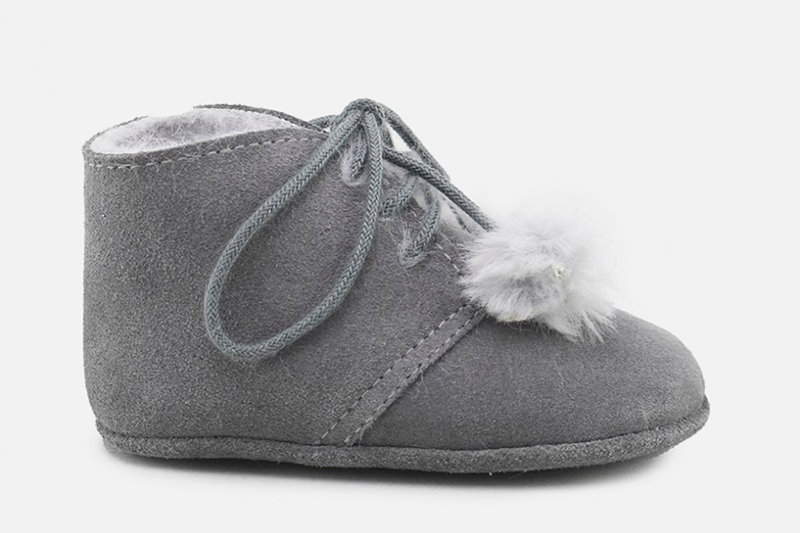 Fur boots for babies