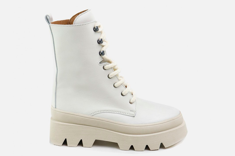 Shoes for girls and moms: White Military Boots