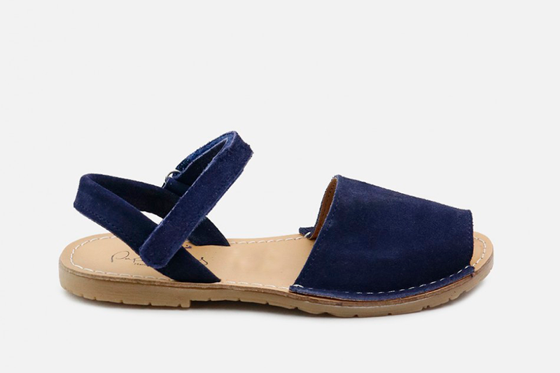 Blue Plush Menorcan Sandals