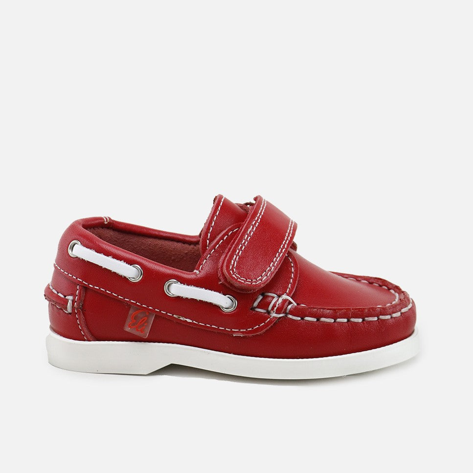 Red Velcro Nautical Shoes