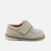 Blucher con Velcro Beige