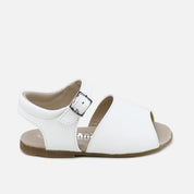 CUTE WHITE NAPPA SANDALS