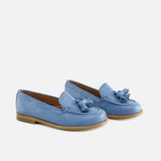 SIBARITAS DELFT LEATHER TASSEL LOAFERS