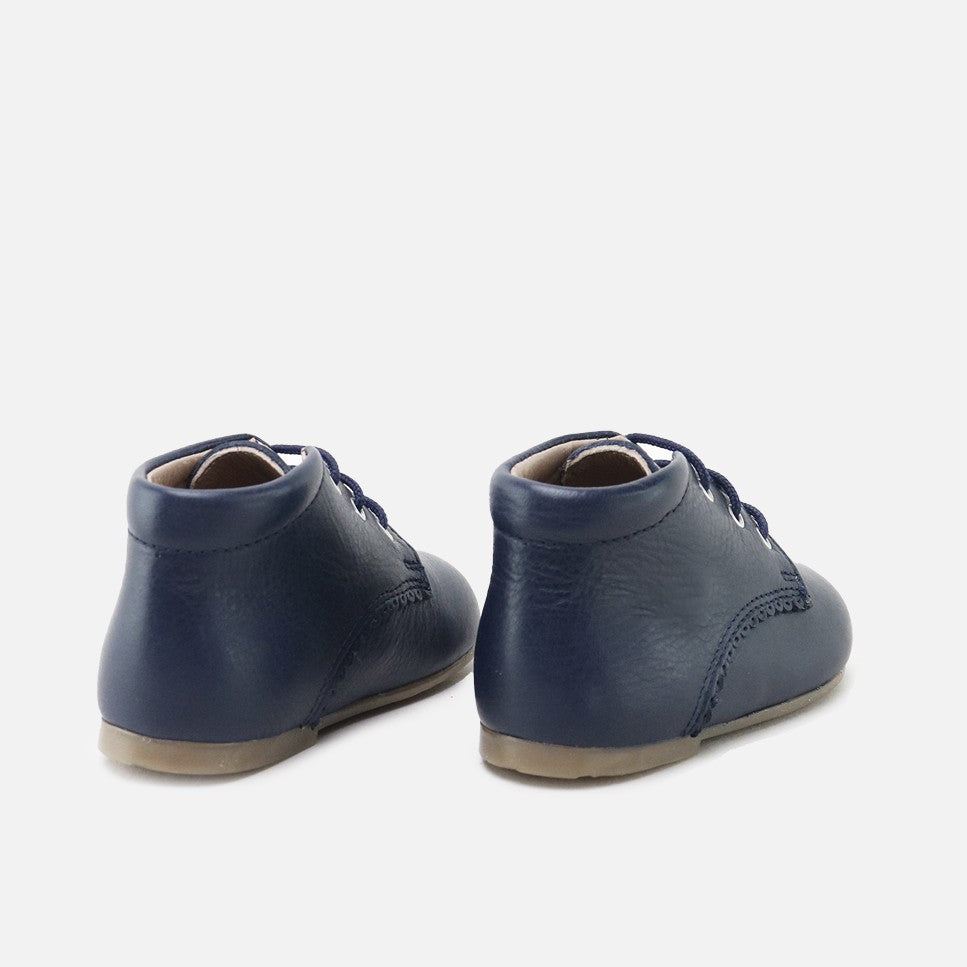 Classic Navy Booties First Steps Cucada