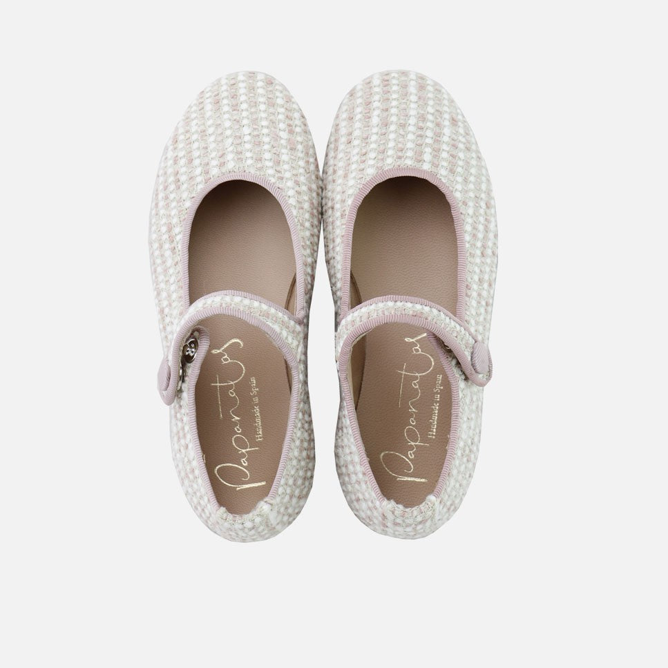 Mary Janes Grosgrain Linen Pibi Pink Papanatas