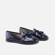 Navy Tassel Loafers Papanatas