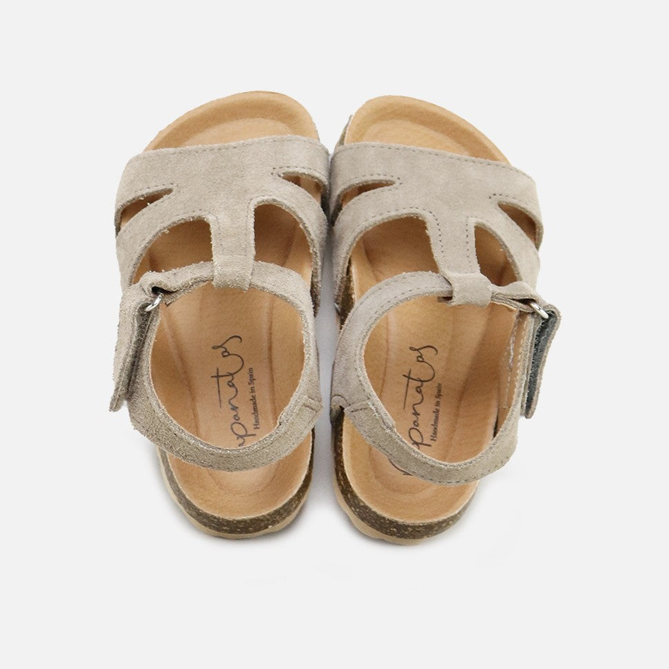 Bio Suede Stone Sandals Elibasic