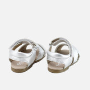 Cucada First Steps Silver Metallic Sandals