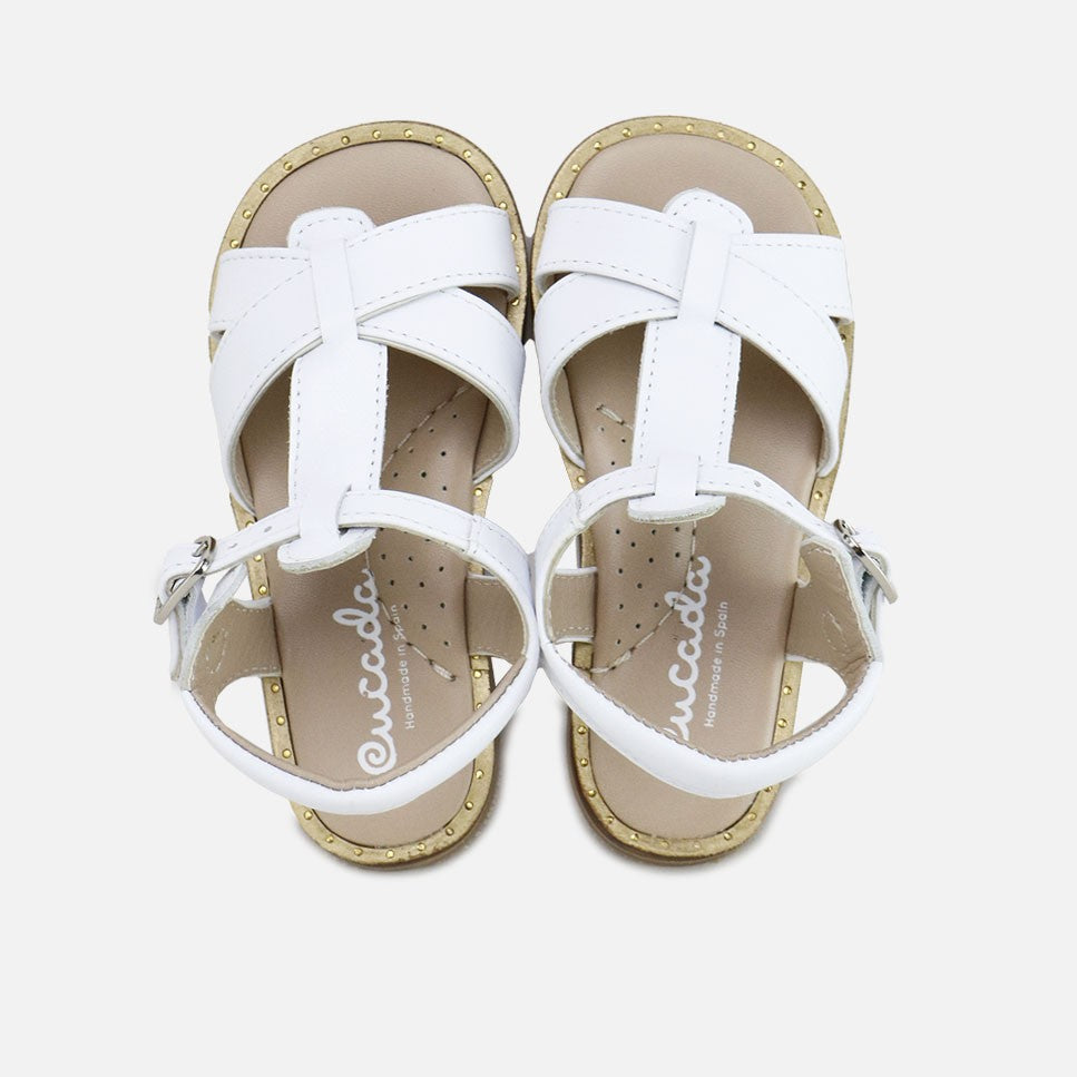 Cute White Napa Sandals