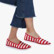 Rosso Venezianas Striped Slipper