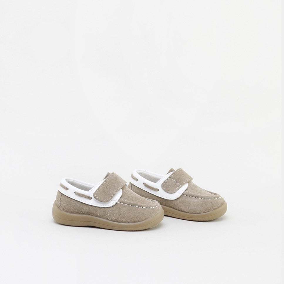 Stone Suede Nautical Shoe