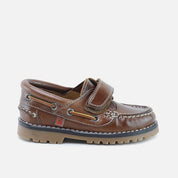 Sibaritas Brown Velcro Boat Shoes